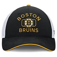 Fanatics White Boston Bruins Authentic Pro Rink Trucker Hat