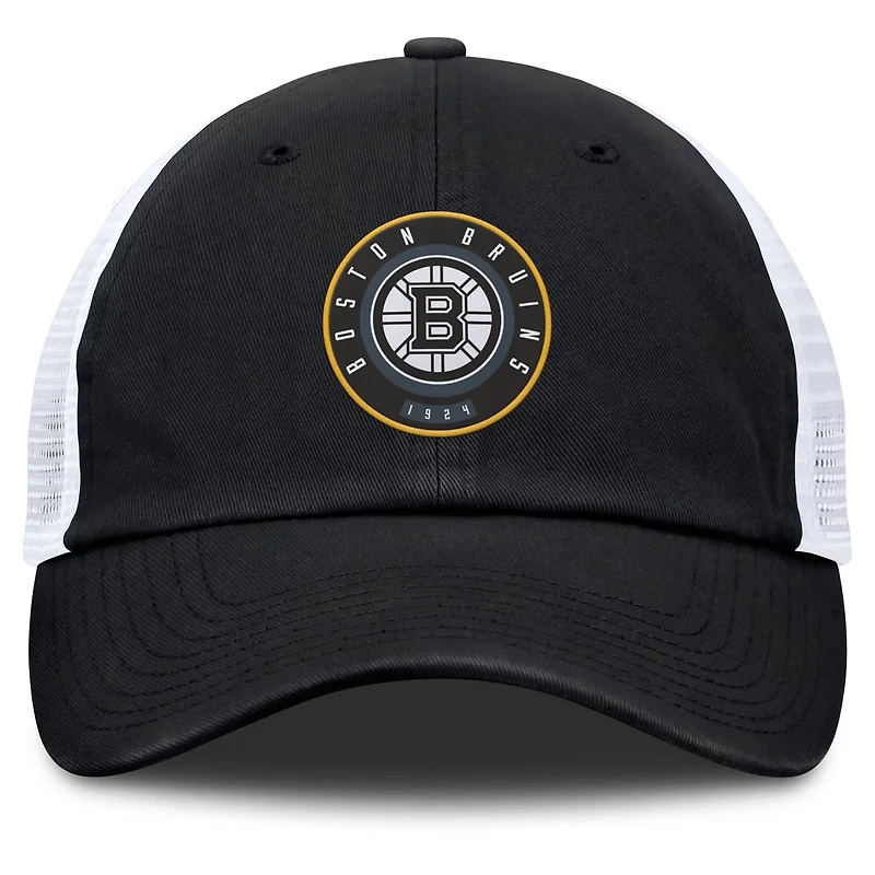 Fanatics White Boston Bruins Averie Trucker Adjustable Hat
