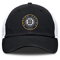 Fanatics White Boston Bruins Averie Trucker Adjustable Hat