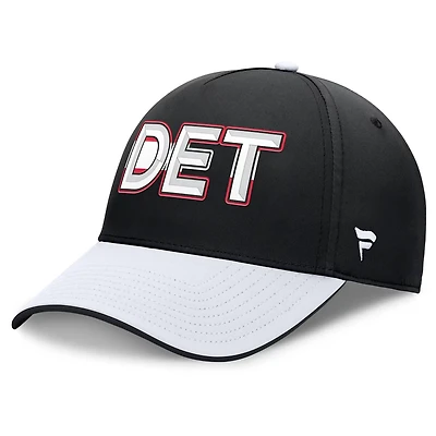 Fanatics White Detroit Red Wings Authentic Pro Rink Team Code Flex Hat