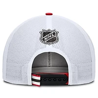 Fanatics White New Jersey Devils Authentic Pro Rink Trucker Hat