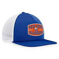 Fanatics /White New York Islanders Foam Front Patch Trucker Snapback Hat