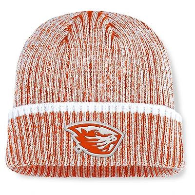 Fanatics White Oregon State Beavers Haze Cuffed Knit Hat