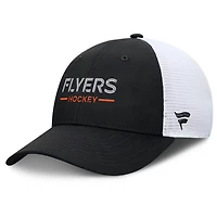 Fanatics White Philadelphia Flyers Authentic Pro Rink Lockup Adjustable Trucker Hat