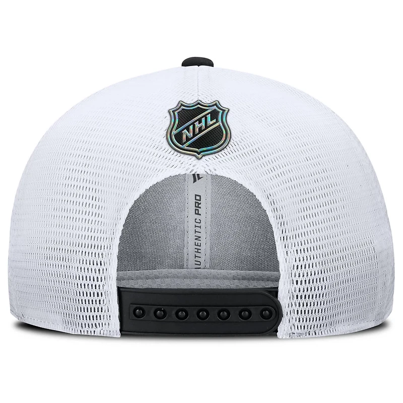 Fanatics White Philadelphia Flyers Authentic Pro Rink Lockup Adjustable Trucker Hat