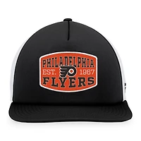 Fanatics /White Philadelphia Flyers Foam Front Patch Trucker Snapback Hat