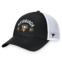 Fanatics White Pittsburgh Penguins Free Kick Trucker Adjustable Hat