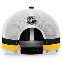 Fanatics /White Pittsburgh Penguins Fundamental Striped Trucker Adjustable Hat