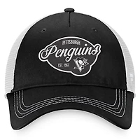Fanatics /White Pittsburgh Penguins Fundamental Trucker Adjustable Hat