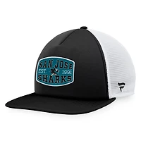 Fanatics /White San Jose Sharks Foam Front Patch Trucker Snapback Hat