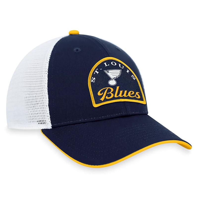 Fanatics White St Louis Blues Fundamental Adjustable Hat
