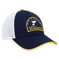 Fanatics White St Louis Blues Fundamental Adjustable Hat