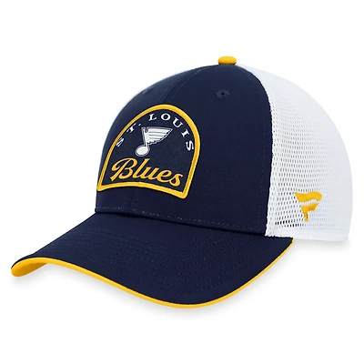 Fanatics White St Louis Blues Fundamental Adjustable Hat