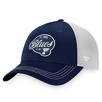 Fanatics White St Louis Blues Fundamental Trucker Adjustable Hat