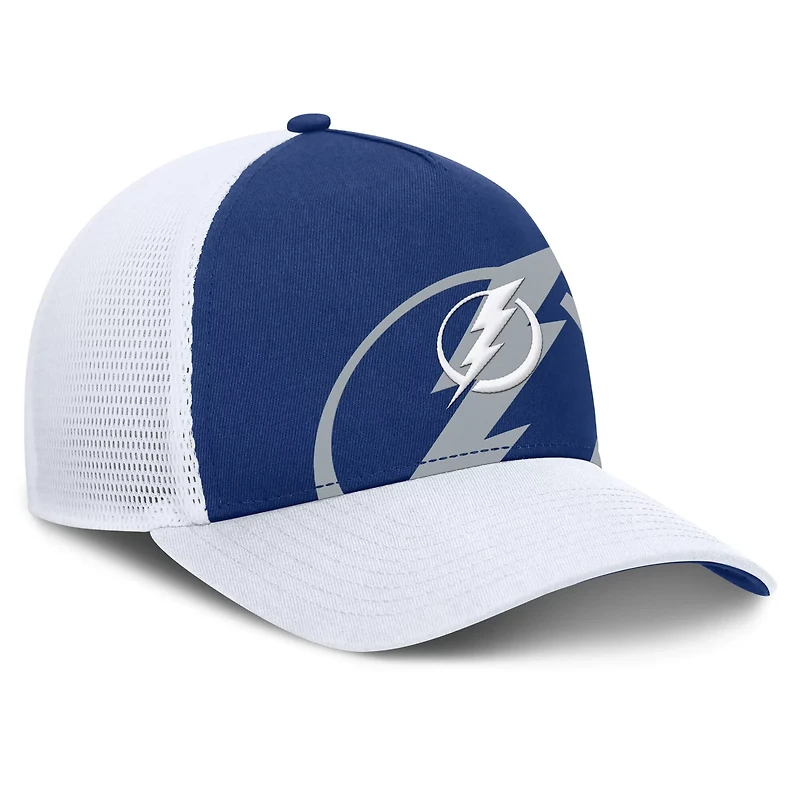 Fanatics White Tampa Bay Lightning Authentic Pro A-Frame Rink Adjustable Hat