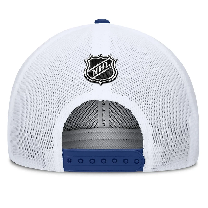 Fanatics White Tampa Bay Lightning Authentic Pro A-Frame Rink Adjustable Hat