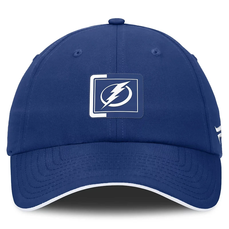 Fanatics White Tampa Bay Lightning Authentic Pro Ripstop Adjustable Hat