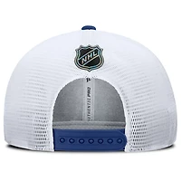 Fanatics White Vancouver Canucks Authentic Pro Rink Lockup Adjustable Trucker Hat