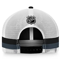 Fanatics /White Vegas Golden Knights Fundamental Striped Trucker Adjustable Hat