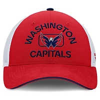 Fanatics White Washington Capitals Authentic Pro Rink Trucker Hat