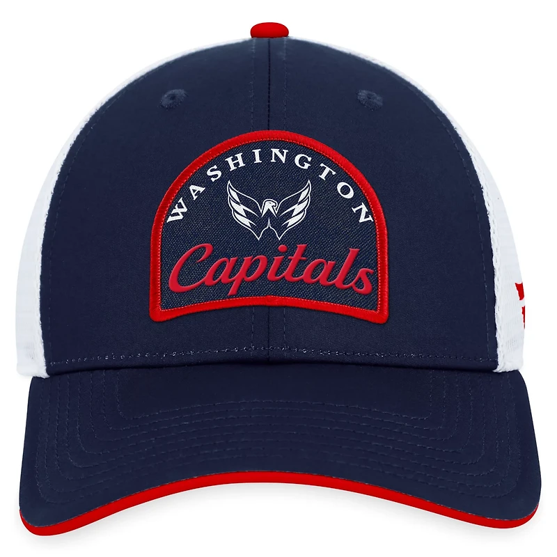 Fanatics /White Washington Capitals Fundamental Adjustable Hat