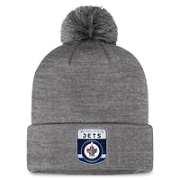 Fanatics Winnipeg Jets Authentic Pro Home Ice Cuffed Knit Hat with Pom
