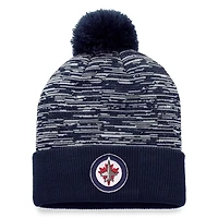Fanatics Winnipeg Jets Defender Cuffed Knit Hat with Pom