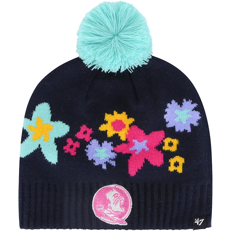 Girls Youth '47 Florida State Seminoles Buttercup Knit Beanie with Pom