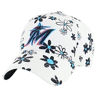 Girls Youth '47 Miami Marlins Daisy Delight Clean Up Adjustable Hat