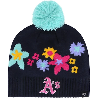 Girls Youth '47 Oakland Athletics Buttercup Knit Beanie with Pom