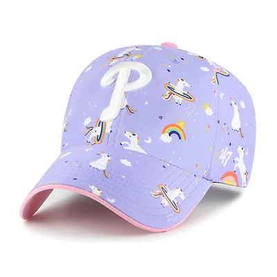 Girls Youth '47 Philadelphia Phillies Unicorn Clean Up Adjustable Hat