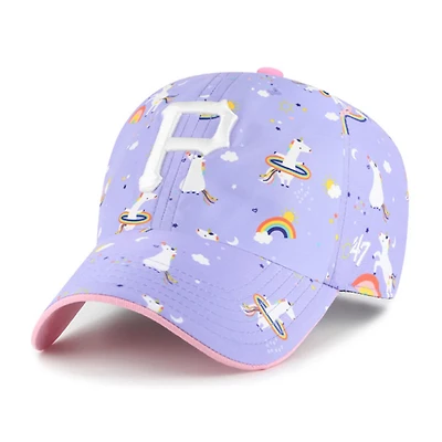 Girls Youth '47 Pittsburgh Pirates Unicorn Clean Up Adjustable Hat