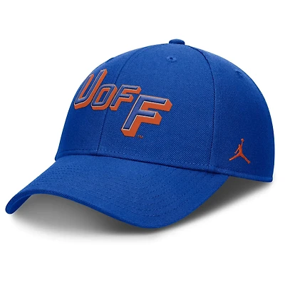 Jordan Brand Florida Gators Slanted Primetime Rise Performance Adjustable Hat