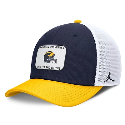Jordan Brand Maize Michigan Wolverines Rise Adjustable Trucker Hat