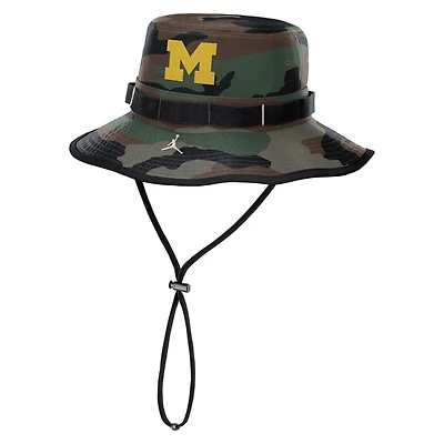 Jordan Brand Michigan Wolverines 2025 Military Appreciation Boonie Dri-FIT Bucket Hat