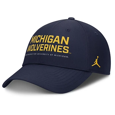 Jordan Brand Michigan Wolverines 2025 On-Field Gameday Club Adjustable Hat