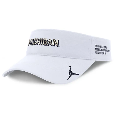 Jordan Brand Michigan Wolverines 2025 On-Field Gameday Performance Ace Adjustable Visor