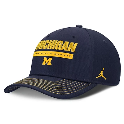 Jordan Brand Michigan Wolverines Rise Adjustable Hat