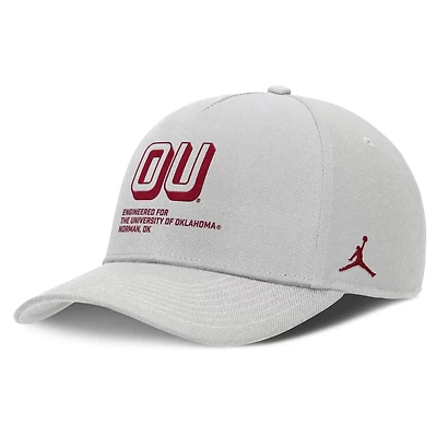 Jordan Brand Oklahoma Sooners 2025 Sideline Dust Pinched Rise Adjustable Hat