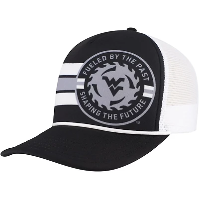 Legacy Athletic West Virginia Mountaineers Built on Bravery Running Circle Trucker Adjustable Hat