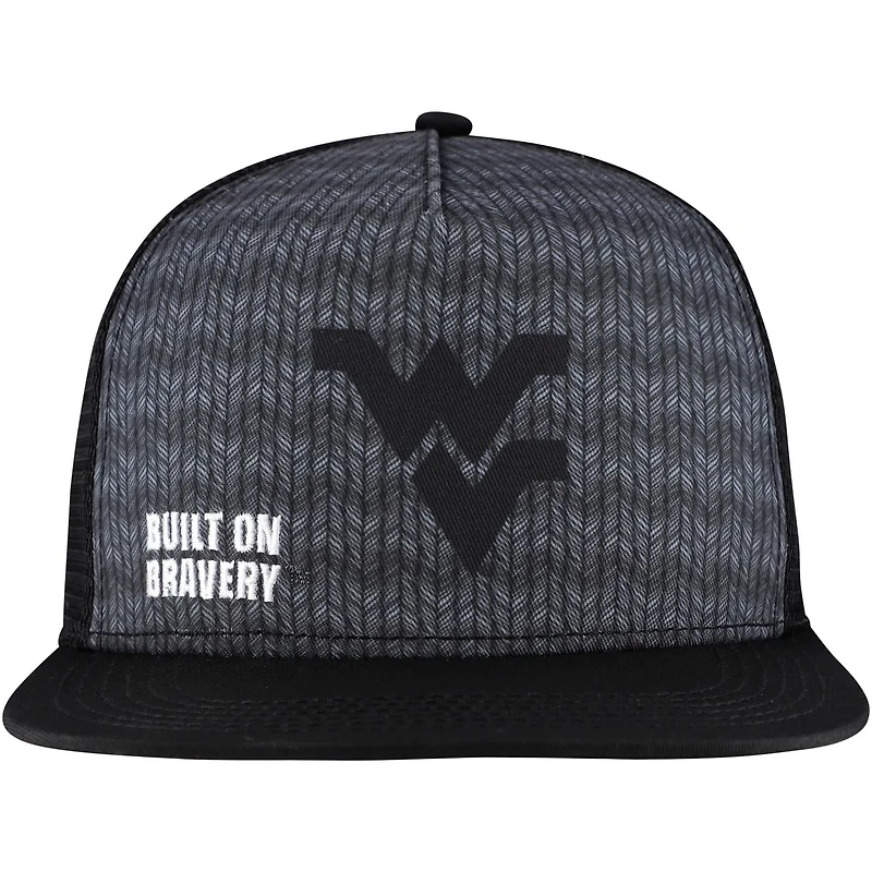 Legacy Athletic West Virginia Mountaineers Built on Bravery Shadow Snapback Hat