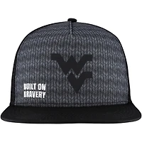 Legacy Athletic West Virginia Mountaineers Built on Bravery Shadow Snapback Hat