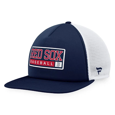 Majestic White Boston Red Sox Foam Trucker Snapback Hat