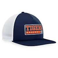 Majestic White Detroit Tigers Foam Trucker Snapback Hat