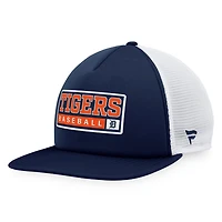 Majestic White Detroit Tigers Foam Trucker Snapback Hat