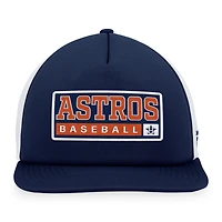 Majestic White Houston Astros Foam Trucker Snapback Hat