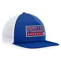 Majestic White Philadelphia Phillies Foam Trucker Snapback Hat