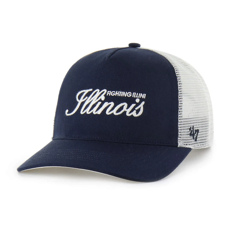 Men's '47 Illinois Fighting Illini Contemporary Basics Foundation Trucker Hitch Adjustable Hat