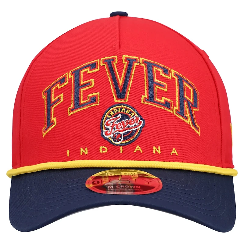Men's New Era Indiana Fever Bold Arch COOLERA 9FORTY A-Frame M-Crown Adjustable Hat