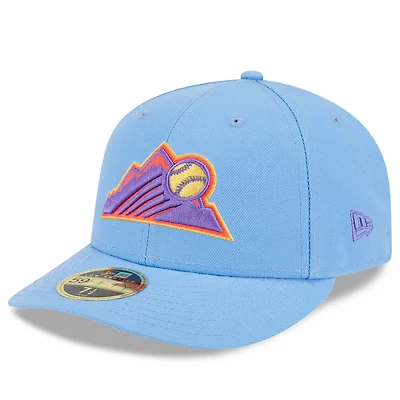 Men's New Era Light Blue Colorado Rockies 2025 City Connect Low Profile 59FIFTY Fitted Hat